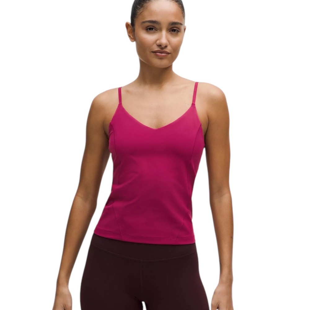 Lululemon Align Cami Shelf Bra Waist-Length Tank Top MGTS Adjustable Straps 12